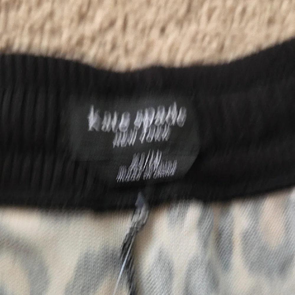 Kate Spade Animal Print Pajama Set with Black Accents